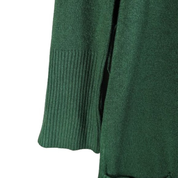 Gramm Green Long Cardigan Sweater Dress Ture love print Size L - Picture 6 of 12